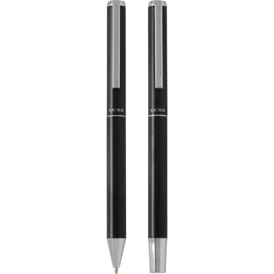 Lucetto recycled aluminium ballpoint and rollerball pen gift set - Image 2