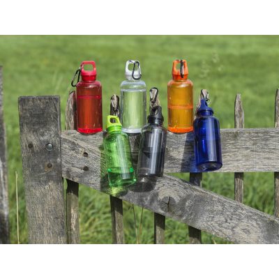 Oregon 400 ml RCS certified recycled plastic water bottle with carabiner - Image 4