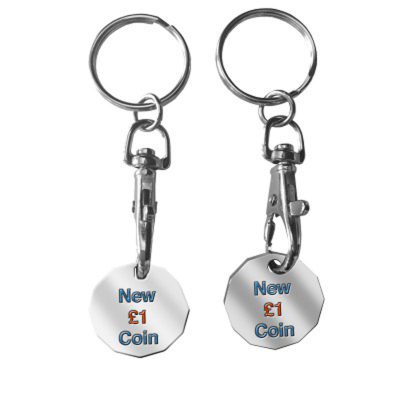 Trolley Coin Keyring - Enamelled - Image 2