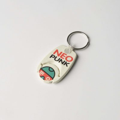 R+ Pop Coin Trolley Keyring - Image 2