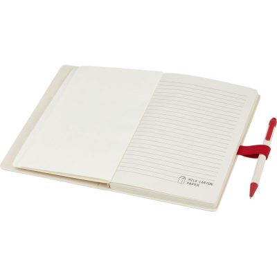 Dairy Dream A5 size reference recycled milk cartons notebook and ballpoint pen set - Image 4