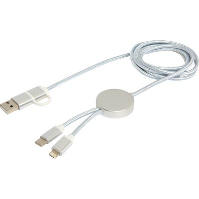 ALASIA 5-IN-1 RECYCLED ALUMINIUM AND PLASTIC 150 CM DATA SYNC AND 27W FAST CHARGE CABLE