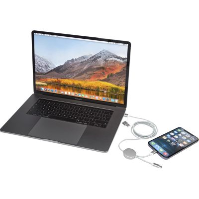 ALASIA 5-IN-1 RECYCLED ALUMINIUM AND PLASTIC 150 CM DATA SYNC AND 27W FAST CHARGE CABLE - Image 3