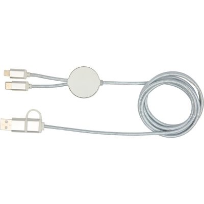 ALASIA 5-IN-1 RECYCLED ALUMINIUM AND PLASTIC 150 CM DATA SYNC AND 27W FAST CHARGE CABLE - Image 5