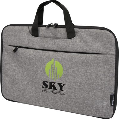 LIBRA 2-IN-1 GRS RECYCLED LAPTOP CASE 3L - HEATHER CHARCOAL