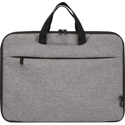 LIBRA 2-IN-1 GRS RECYCLED LAPTOP CASE 3L - HEATHER CHARCOAL - Image 3