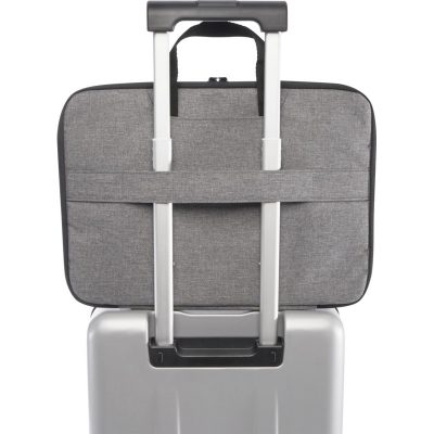 LIBRA 2-IN-1 GRS RECYCLED LAPTOP CASE 3L - HEATHER CHARCOAL - Image 4