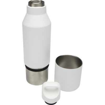 ODESSY 600 ML RCS CERTIFIED RECYCLED STAINLESS STEEL INSULATED BOTTLE WITH 300 ML CUP - Image 3