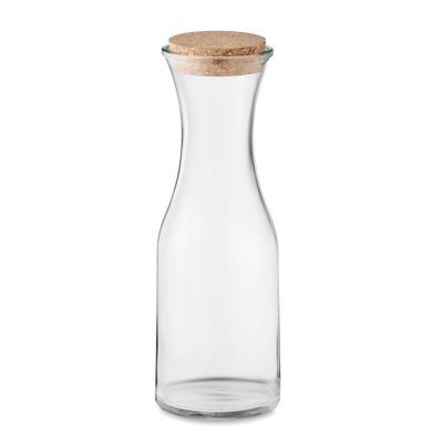PICCA Recycled Glass Carafe with Cork Lid - Image 2