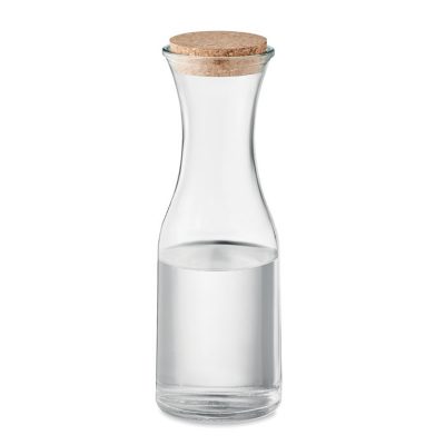 PICCA Recycled Glass Carafe with Cork Lid - Image 3