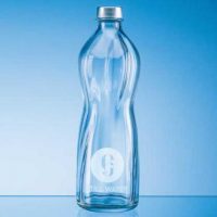1LTR RIPPLED AQUA SCREW TOP BOTTLE E143704