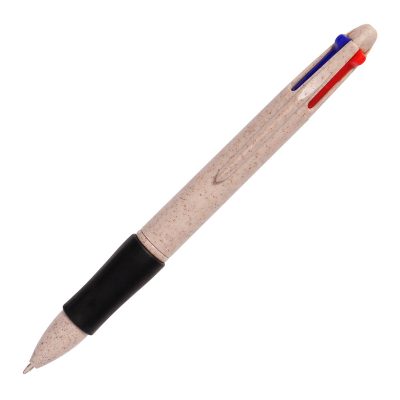 WHEAT QUAD 4 COLOUR BALL PEN E140804 - Image 2
