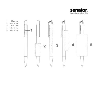 SENATOR TRENTO MATT RECYCLED BALL PEN E140605 - Image 4