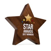 Real Wood Star Award 120mm