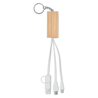 CLAUERC Bamboo Keyring & Phone Stand - Image 5