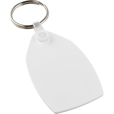 Tait rectangular-shaped recycled keychain - Image 2