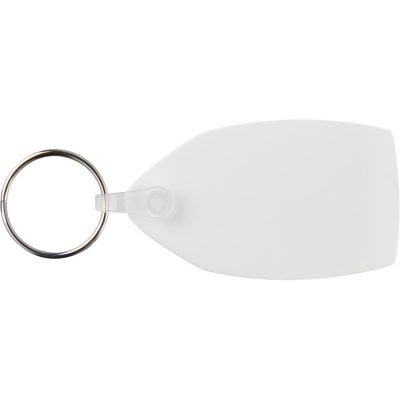 Tait rectangular-shaped recycled keychain - Image 3