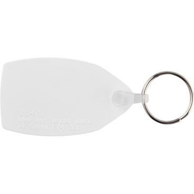 Tait rectangular-shaped recycled keychain - Image 4