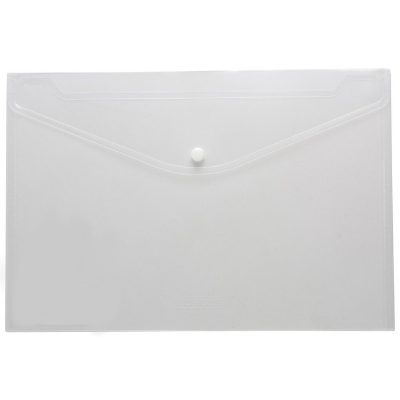Eco-Eco A4+ 95% Recycled Clear Press Stud Wallet - Image 2