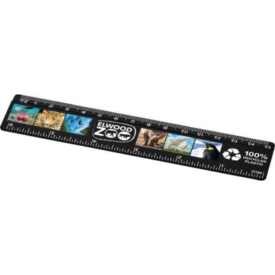 Refari 15 cm recycled plastic ruler - Image 2