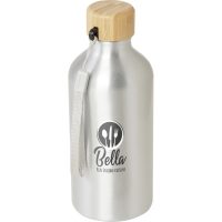 Malpeza 500 ml RCS certified recycled aluminium water bottle - Silver