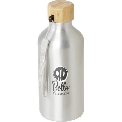 Malpeza 500 ml RCS certified recycled aluminium water bottle - Silver