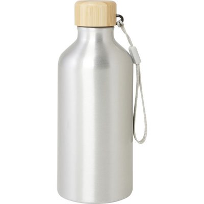 Malpeza 500 ml RCS certified recycled aluminium water bottle - Silver - Image 2