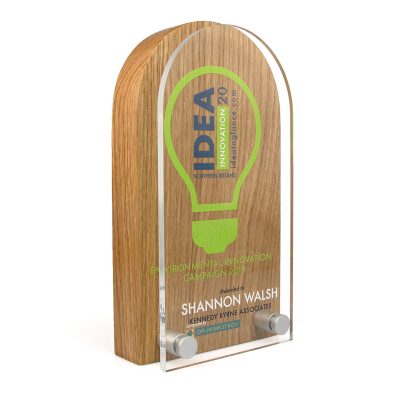 Real Wood Block Awards with Acrylic Front - Image 2