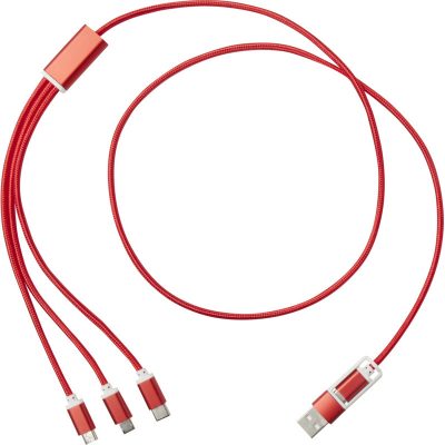 Versatile 5-1 recycled aluminium charging cable - Image 5