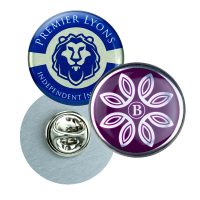 ALUMINIUM CLUTCH PIN BADGES - STANDARD E1414410