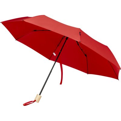 Birgit 21in foldable windproof recycled PET umbrella - Image 5