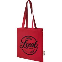 Madras 140 g/m2 GRS recycled cotton tote bag