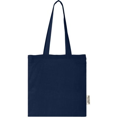Madras 140 g/m2 GRS recycled cotton tote bag - Image 4