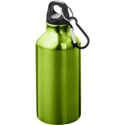 Oregon 400 ml RCS certified recycled aluminium water bottle with carabiner - Image 5