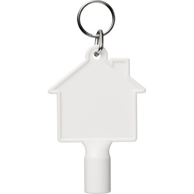 Maximilian house-shaped recycled utility key keychain - Image 3