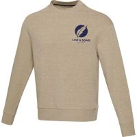 Jet unisex Aware™ recycled crewneck sweater - Oatmeal