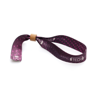 RPET Wristband with Wooden Bead