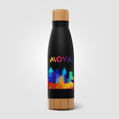 The Ibiza Bamboo – 650 ml Double-Wall Stainless Steel Bottle - Image 4