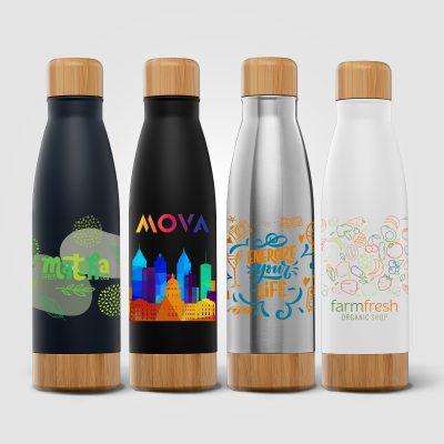 The Ibiza Bamboo – 650 ml Double-Wall Stainless Steel Bottle