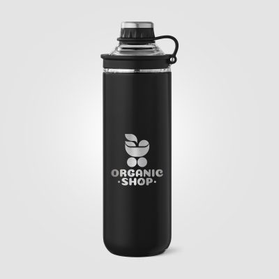 Oasis Recycled Stainless Steel Lid Handle Bottle - 680 ml - Image 8