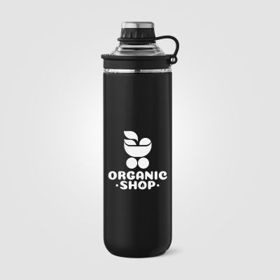 Oasis Recycled Stainless Steel Lid Handle Bottle - 680 ml - Image 5