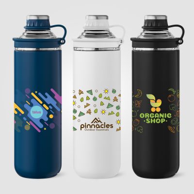 Oasis Recycled Stainless Steel Lid Handle Bottle - 680 ml
