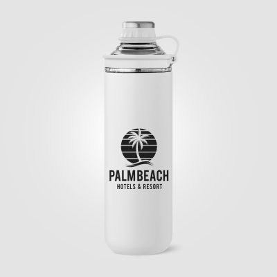Oasis Recycled Stainless Steel Lid Handle Bottle - 680 ml - Image 4