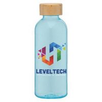 Strom - 650ml Rpet Water Bottle with Bamboo Lid E155104