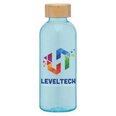 Strom - 650ml Rpet Water Bottle with Bamboo Lid E155104