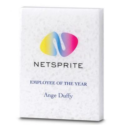 15cm X 12.5cm X 2.5cm 100% Recycled Acrylic Rectangle Award E153203