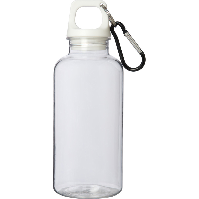 Oregon 400 ml RCS certified recycled plastic water bottle with carabiner - Image 3