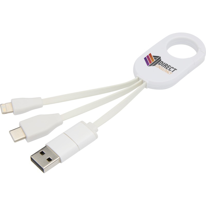 TROOP 4-IN-1 RECYCLED PLASTIC CHARGING CABLE - Image 3