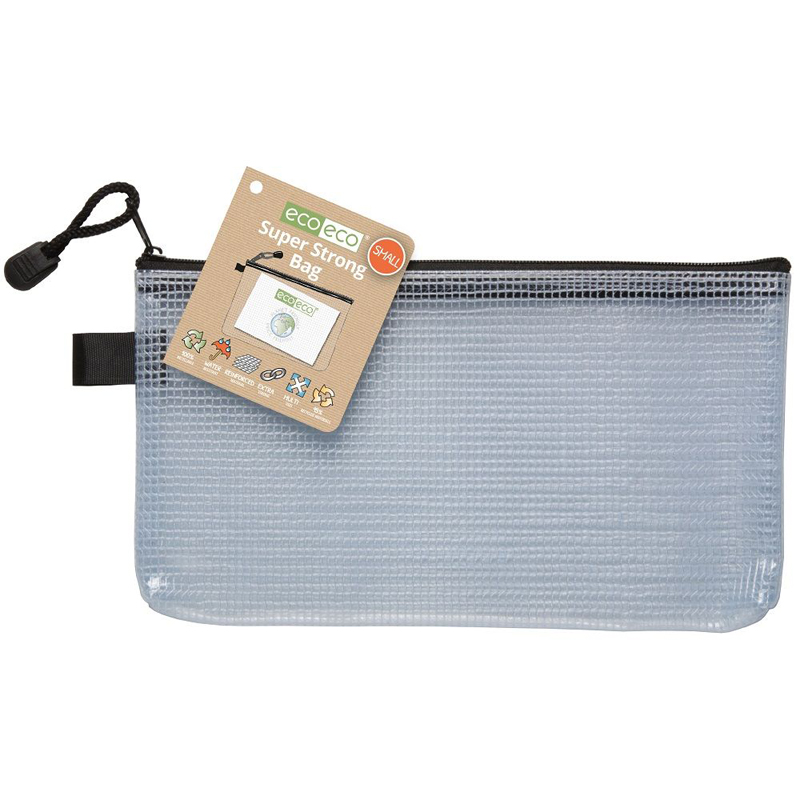 ECO-ECO 95% RECYCLED SUPER STRONG BAG (SMALL: PENCIL CASE SIZE) E1313903E - Image 2
