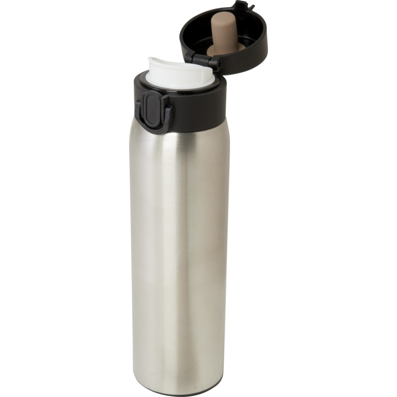 Sika 450 ml RCS certified recycled stainless steel insulated flask - Silver - Image 2